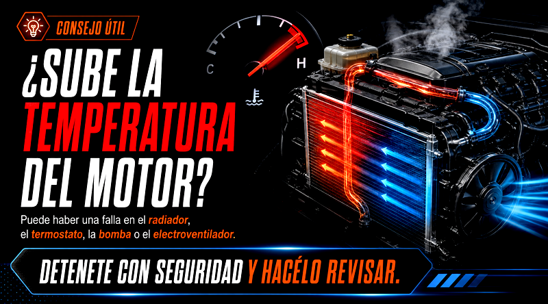 Consejo sobre temperatura elevada del motor